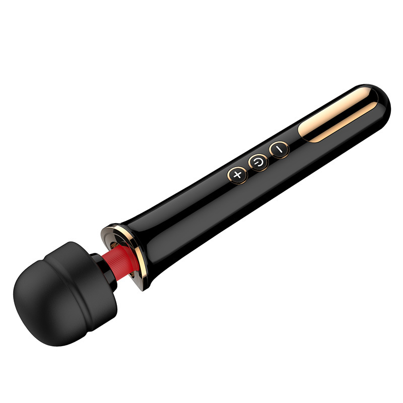 big head av vibrator clitoris massager black strong magic plug