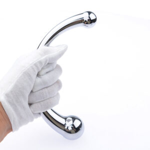 double egg head metal butt & anal plug