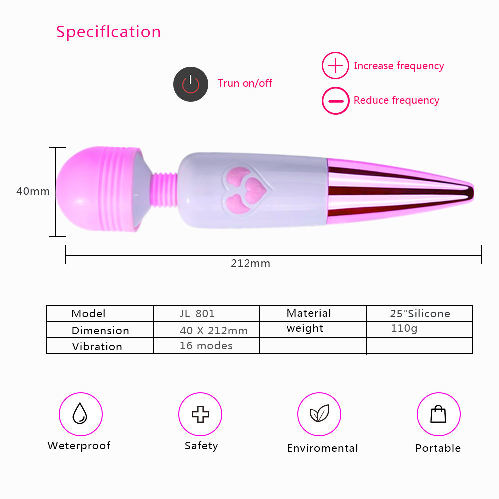 rechargeable av vibrator for girl