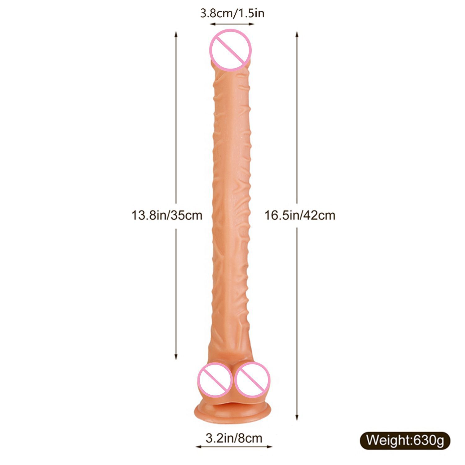d0701 long realistic dildo 42*3.8cm