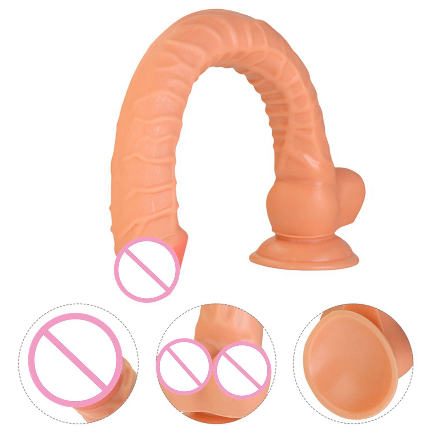 d0701 long realistic dildo 42*3.8cm