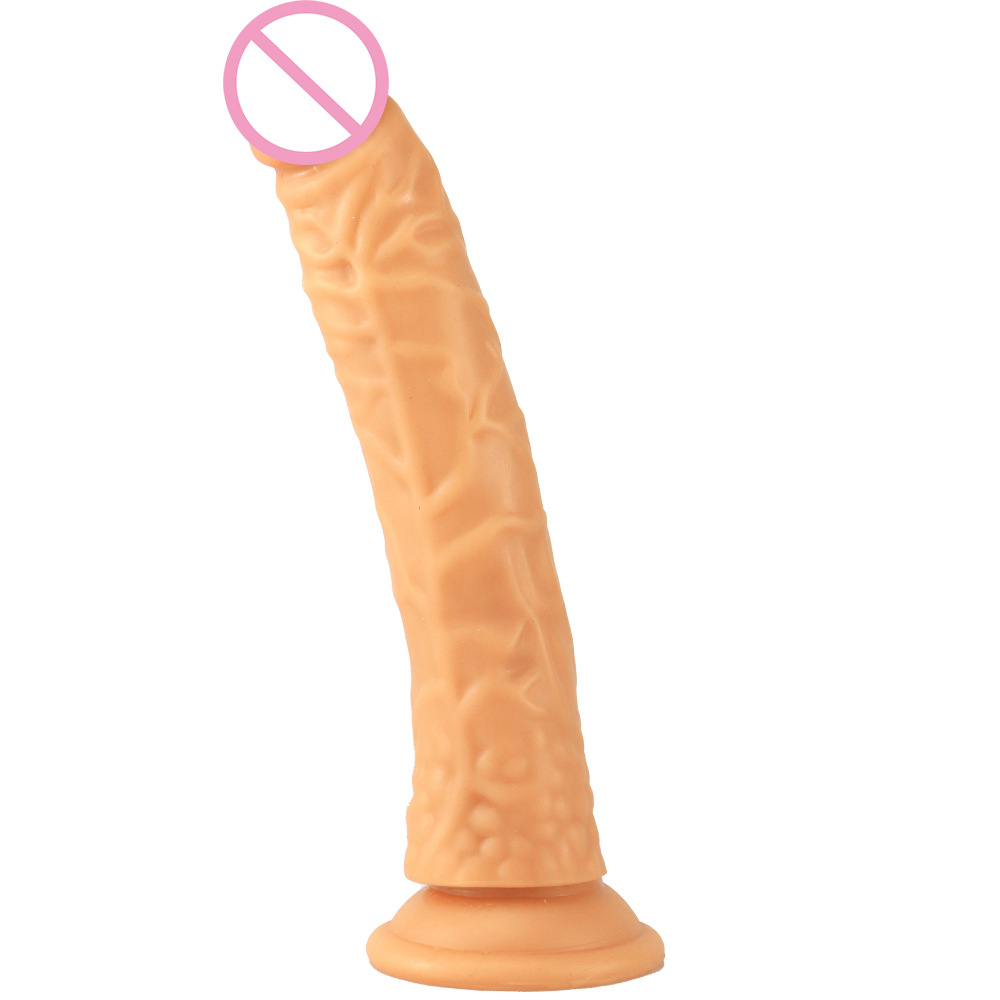 d0709 flesh & black 8″ popular dildo