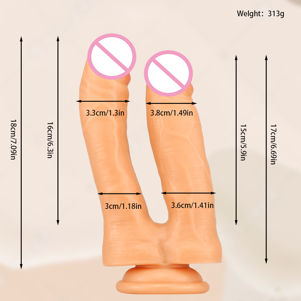 d0713 double dildo normal size penis